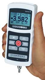 The Mark-10 M5 advanced digital force gauge replaces the BG series adding many new features.